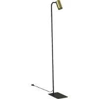 Lyora Lampe de lecture chic Mono noir avec de l'or