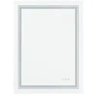 OEM Miroir de salle de bain rectangulaire à LED RGB, 70 x 90 cm, intensité réglable, anti-buée