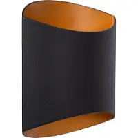 Lucide Applique semi-circulaire noire DILETTA 1xG9 40W