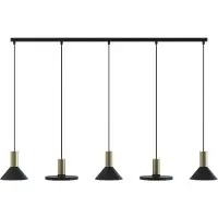 Lyora Lustre HERMANOS laiton-noir 5xGU10x10W laiton, dimensions : 130x132x20 cm, IP20, Lighting