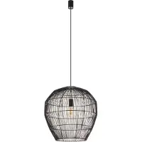 Nowodvorski Lighting Suspension HAITI M noire 1xE27x25W en bambou, dimensions : 160x50x50 cm, IP20, Lighting
