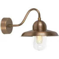 Elstead Lighting Applique d'extérieur Somerton, laiton vieilli, 1xE27x60W, laiton, dimensions : 25x24x37 cm, IP44, Elstead