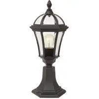 Elstead Lighting Lampe sur pied rétro noire E27 60W Ledbury pour l'extérieur