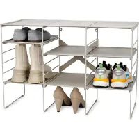Joseph & Joseph Level Plus ecru Range-chaussures ajustable