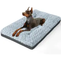 OEM Lit pour chien imperméable, taille moyenne, gris, respirant, antidérapant, 76 x 48 cm