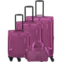 Travelite CORSIICA 4w, lot de 4 valises L/M/S + sac de cabine