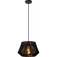 Lucide JESSICA lampe suspendue en coton noir 1xE27 60W