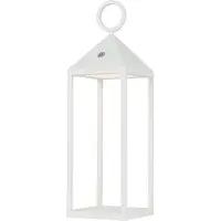 Nowodvorski Lighting Lampe d'extérieur décorative LED pour jardin PICNIC, blanche, aluminium 8178