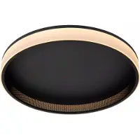 Lucide Plafond moderne effet étoile 40 cm LED 40W noir rond ESTREJA
