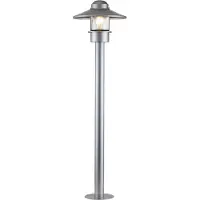 Elstead Lighting Lampadaire d'extérieur argenté E27 60 W Klampenborg Elstead