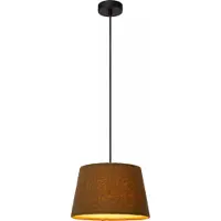 Lucide WOOLLY abat-jour en coton vert lampe suspendue 1xE27 60W