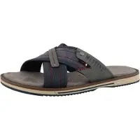 Mustang Herren Pantolette Blau