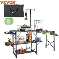 OEM Table de cuisine compacte avec évier, 126 x 46 cm, 9,7 kg, système pliable