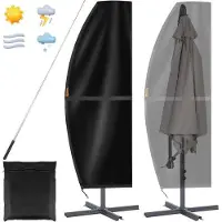 OEM Housse imperméable pour parasol, tissu Oxford ultra-résistant, protection contre le vent et les UV, 205 x 48 x 25 cm