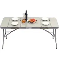 OEM Table de pique-nique pliante pour 4 personnes, réglable en hauteur