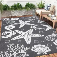 Famanu Nappe de pique-nique grise, imperméable, 180 x 270 cm, résistante et réversible