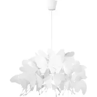 Light Prestige Suspension Farfalla blanche 1xE27x60W, plastique, dimensions : 115x50x50 cm, IP20,
