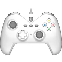 MSI FORCE GC200 WHITE accessoire de jeux vidéo Blanc USB Manette de jeu Analogique/Numérique Android, PC