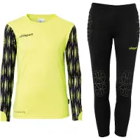Uhlsport Reaction Set gardien de but (maillot+pantalon) jaune fluo/noir 116