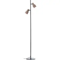 Brilliant Lampadaire 140 cm, gris Cadiz, IP20, GU10 Compatible avec les ampoules LED