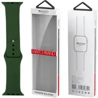 Yesido WB44 Silikonarmband für Apple Watch S 38/40/41 (97+110) #43 ALFALFA/GRÜN (38 mm, 40 mm, 41 mm, Silicone), Sangles de montre, Vert