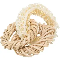 Trixie Anneaux pour rongeurs, loofah, rotin, feuille de maïs, ø 13 cm