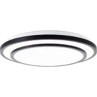 Brilliant Plafonnier noir Luciano Ø 49,5 cm