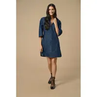 JDY Robe-chemise 'JDYSally' bleu foncé