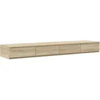 vidaXL Tiroirs de lit avec tiroir Chêne sonoma 150 x 36.5 x 16.5 cm