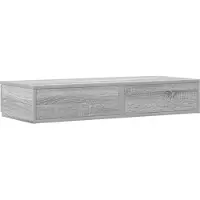 vidaXL Tiroirs de lit avec tiroir Sonoma gris 80 x 36.5 x 16.5 cm