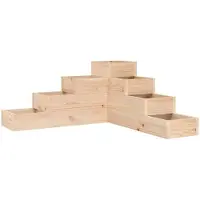vidaXL Jardinière 4 niveaux 80,5x79x36 cm bois de pin massif