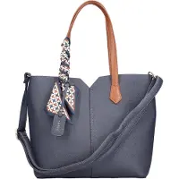 Rieker Sac à main - - Moletta - Bleu - Fermeture zippée et rabat aimanté - 2 anses amovibles