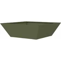 vidaXL Cache-pot de jardin Vert olive 50 x 50 x 15 cm