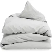 Erlich Textil Housse de couette 'Finn' gris clair