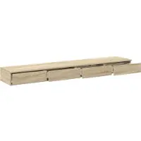 vidaXL Tiroirs de lit avec tiroir Chêne sonoma 200 x 36.5 x 16.5 cm