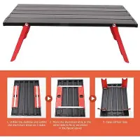 OEM Mini table de camping pliable en aluminium, à enrouler, pour une utilisation en extérieur et à la plage