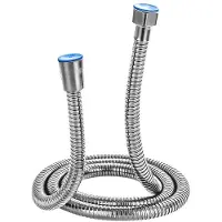 OEM Tête de douchette avec tuyau, 6 types de jets, économe en eau, 1,5 m, argent