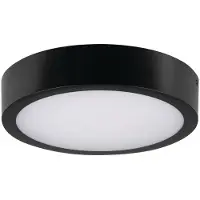Kanlux S.A. Plafonnier LED rond avec télécommande DABER noir 20 W, nuances de blanc, 2560 lm, plastique, dimensions : 6 x 30,1 x 30,1 cm, IP66,