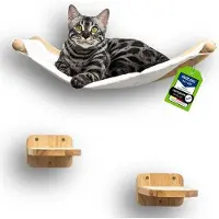 OEM Grand mur d'escalade pour chats en bois, 3 pièces