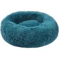 OEM Lit moelleux pour animal de compagnie, rond, 80 cm, bleu