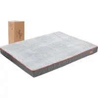 OEM Lit orthopédique pour chien, gris, 95 x 70 x 8 cm, antidérapant, lavable