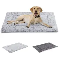 OEM Lit pour chien lavable, moelleux et chaud, gris, 45 x 33 cm