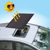 Markenlos Parasol pour voiture, revêtement de toit, tissu respirant, camping de nuit, montage rapide, protection UV