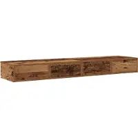 vidaXL Tiroirs de lit avec tiroir Bois ancien 150 x 36.5 x 16.5 cm