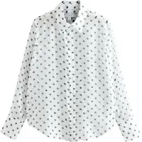 Next Chemisier noir / blanc