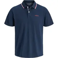 Jack & Jones T-Shirt 'JJBlaze' bleu marine / blanc