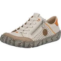 Rieker Chaussure de sport à lacets crème / noisette / orange