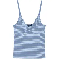 Superdry Athletic Essentials V Neck Waffle Cami Sleeveless Top Bleu XS Femme