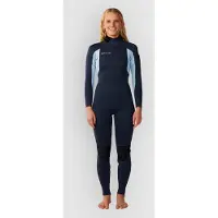 Rip Curl Trad 4/3 Mm Woman Long Sleeve Back Zip Neoprene Suit Bleu 10 Femme