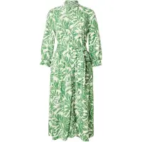 More & more Robe-chemise vert / blanc